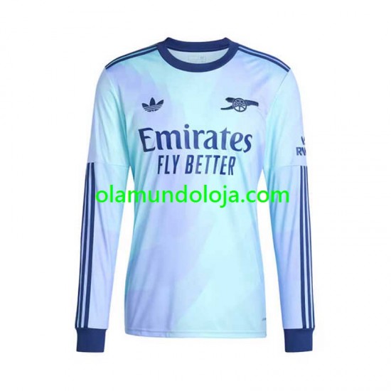 Camisola Arsenal Homem Equipamento Terceiro 2024-2025 Manga Comprida